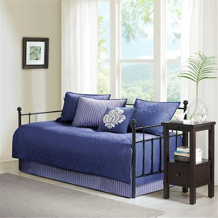 Madison Park Quebec 6 Piece Daybed Set - Navy, Daybed, PK6 MP13-4971